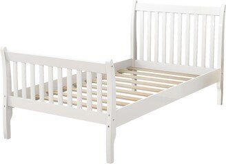 Platform Bed Frame Mattress Foundation with Wood Slat Support, Twin