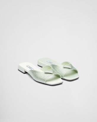 Satin Slides With Crystals-AC