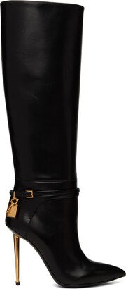 Black Padlock Boots