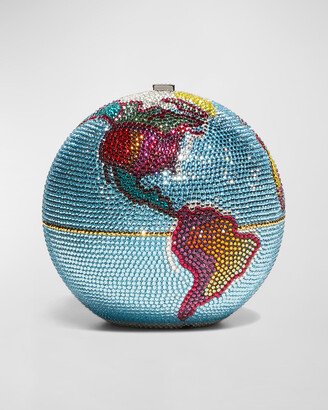 New Sphere Globe Crystal Clutch Bag