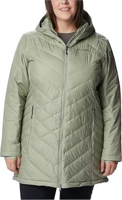 Plus Size Heavenly Long Hooded Jacket (Safari) Women's Coat