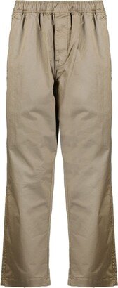 Straight-Leg Cotton Trousers-CF