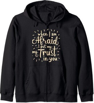 Jehovah Witnesses Gifts Pioneer Gifts JW Gift Shop Jehovah's Witness 2024 Year Text Psalm 56:3 JW ORG JW Zip Hoodie