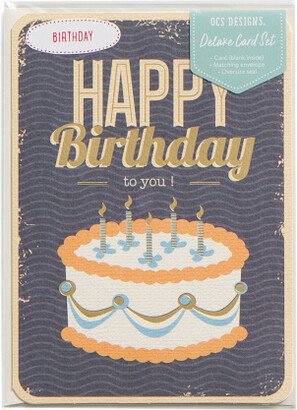 TJMAXX Happy Birthday Cake Greeting Card