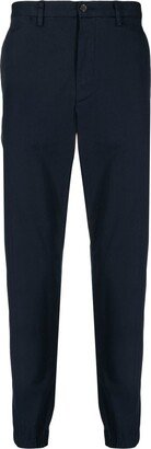 Mid-Rise Tapered-Leg Trousers-AO