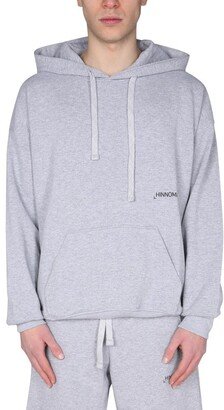 Hinnominate Logo Printed Drawstring Hoodie