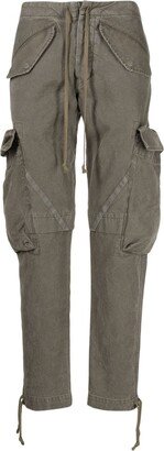 Tapered Cotton Cargo Trousers-AA