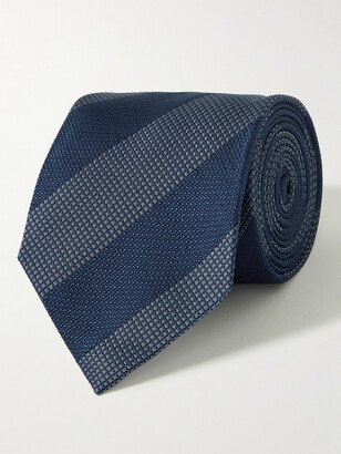 8.5cm Striped Silk-Jacquard Tie