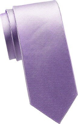 Saks Fifth Avenue Made in Italy Saks Fifth Avenue Men's Micro Checkered Silk Tie