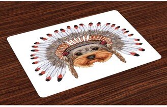 Yorkie Place Mats, Set of 4