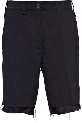 raw-hem Bermuda shorts