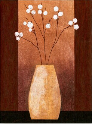 Pablo Esteban Pot Floor Vase on Burgundy Canvas Art - 27