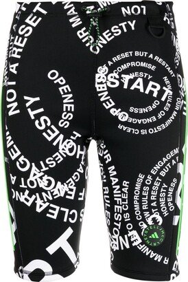 Printed Cycling Shorts