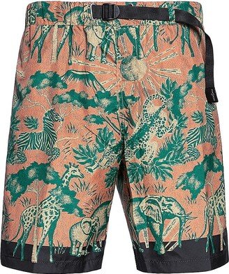 Elephant Printed Swim Trunks