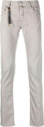 Low-Rise Slim-Cut Trousers-AD