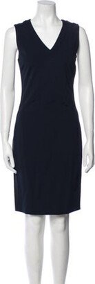 V-Neck Knee-Length Dress-AB