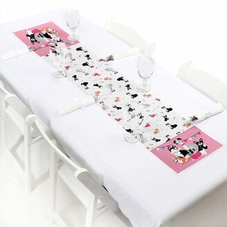 Big Dot Of Happiness Pawty Like a Puppy Girl - Petite Dog Party Paper Table Runner - 12 x 60 inches