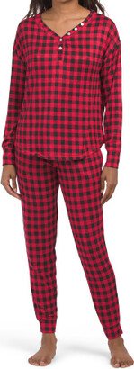 TJMAXX Buffalo Plaid Pj Set