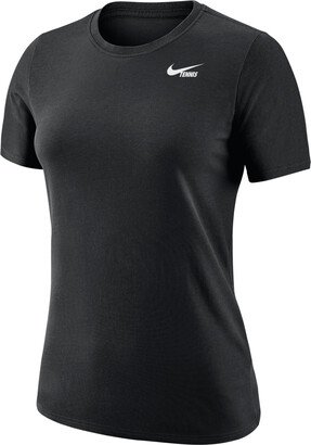 Women's Tennis T-Shirt in Black-AB