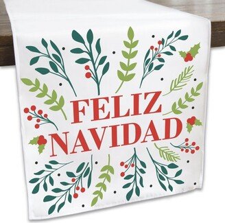 Big Dot of Happiness Feliz Navidad - Holiday and Spanish Christmas Party Dining Tabletop Decor - Cloth Table Runner - 13 x 70 in
