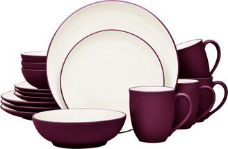 Colorwave Coupe 16-Pc. Dinnerware Set, Service for 4