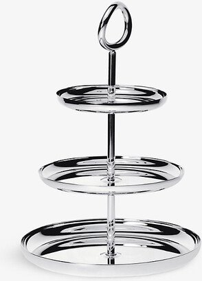 Vertigo Three-tier Silver-plated Pastry Stand