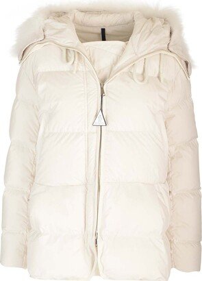 Locustelle Drawstring Zip-Up Down Jacket-AA