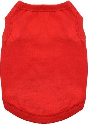 Doggie Design 100% Cotton Dog Tank - Flame Scarlet Red(X-Large)