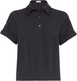 Jersey polo shirt