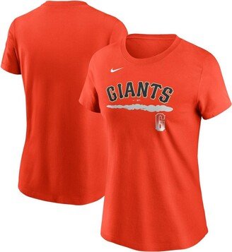 Women's Orange San Francisco Giants City Connect Wordmark T-shirt