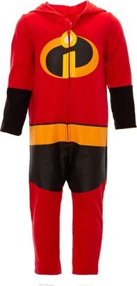 Incredibles Mr. Incredible Newborn Baby Boys Zip Up Cosplay Coverall 0-3 Months