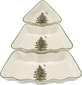 Christmas Tree 3 Piece Tree Dip Bowl Set - 4.4, 6.6, 8.25