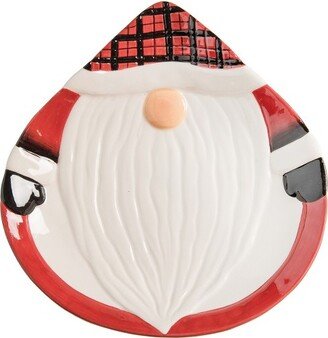 Gallerie II Plaid Gnome Christmas Cookie Plate