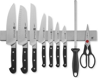 Pro 10pc Set w/17.5 Stainless Magnetic Knife Bar