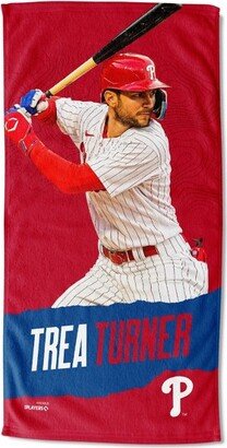 30x60 MLB Philadelphia Phillies 23 Trea Turner Player Printed Beach Towel