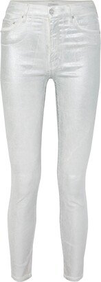 Denim Pants Silver