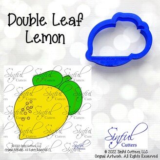 Double Leaf Lemon - Cookie Cutter/Fondant Clay