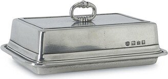 Pewter Covered Double Butter Dish