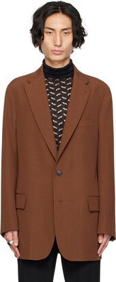 Brown Two-Button Blazer