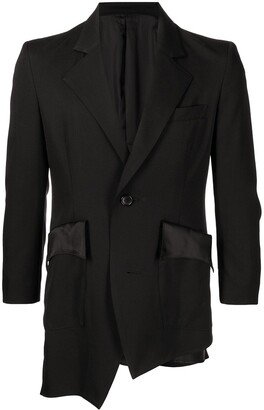 Asymmetric-Hem Blazer