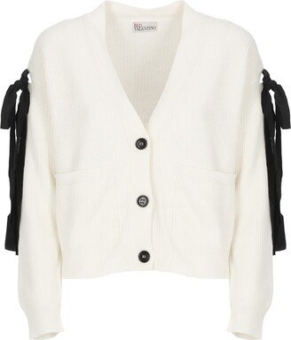 Wool, Cashmere And Silk Blend Cardigan