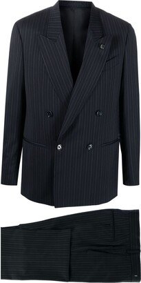 Double-Breasted Wool Blazer-AU