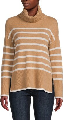 Saks Fifth Avenue Made in Italy Saks Fifth Avenue Women's Striped Cashmere Sweater