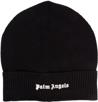 Logo-Lettering Knitted Beanie