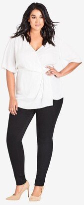 | Women's Plus Size Jean Asha Sk R Blk - Black - 24W