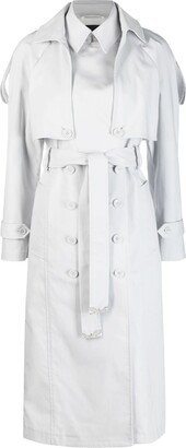 Detachable-Sleeve Trench Coat