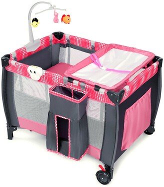 Foldable Travel Baby Playpen Crib Infant Bassinet Bed Mosquito