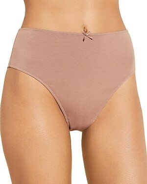 Pima Stretch Cotton High Waist Brief