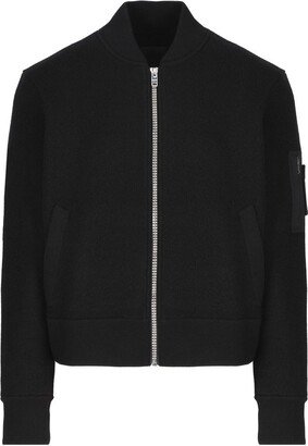 Zipped Varsity Bomber Jacket