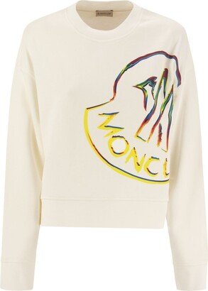 Logo Printed Crewneck Sweatshirt-AO